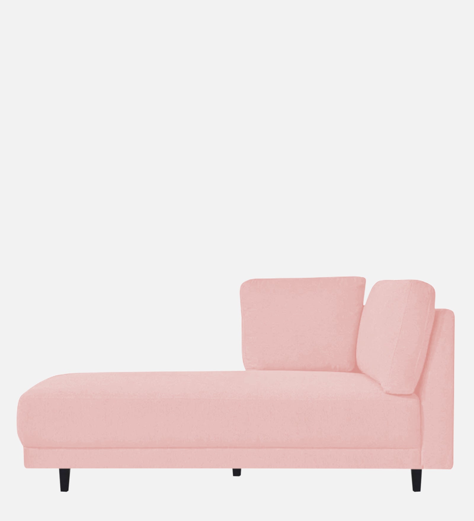 Jonze Velvet LHS Chaise Lounger in Millennial Pink Colour