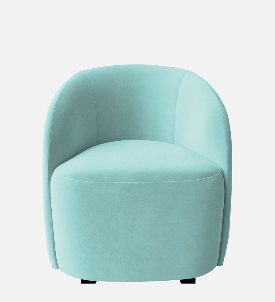 Lucky Velvet Lounge Chair In Barmunda Aqua Colour - Febonic Living