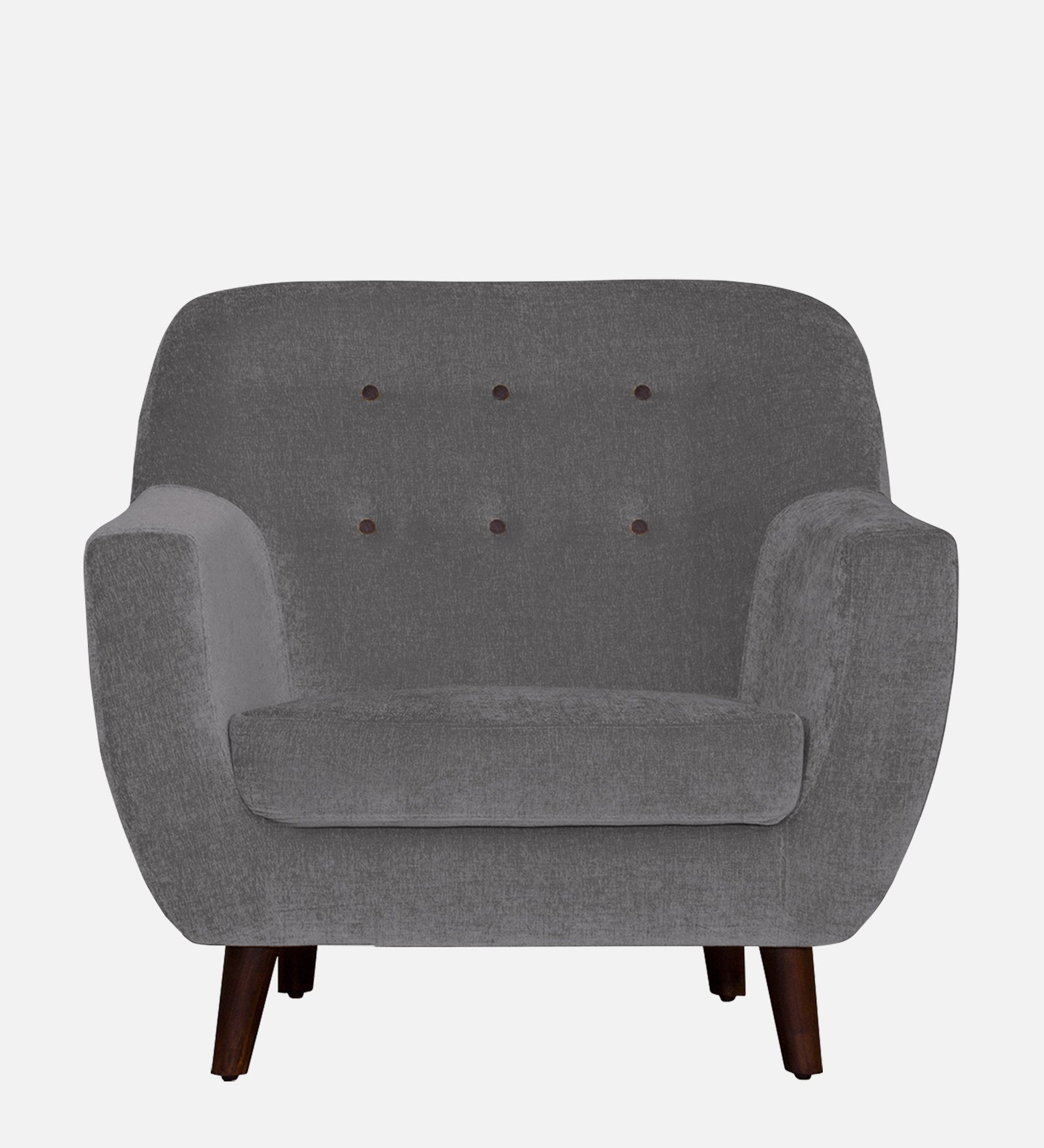 German Fabric 1 Seater Sofa in sudo grey Colour