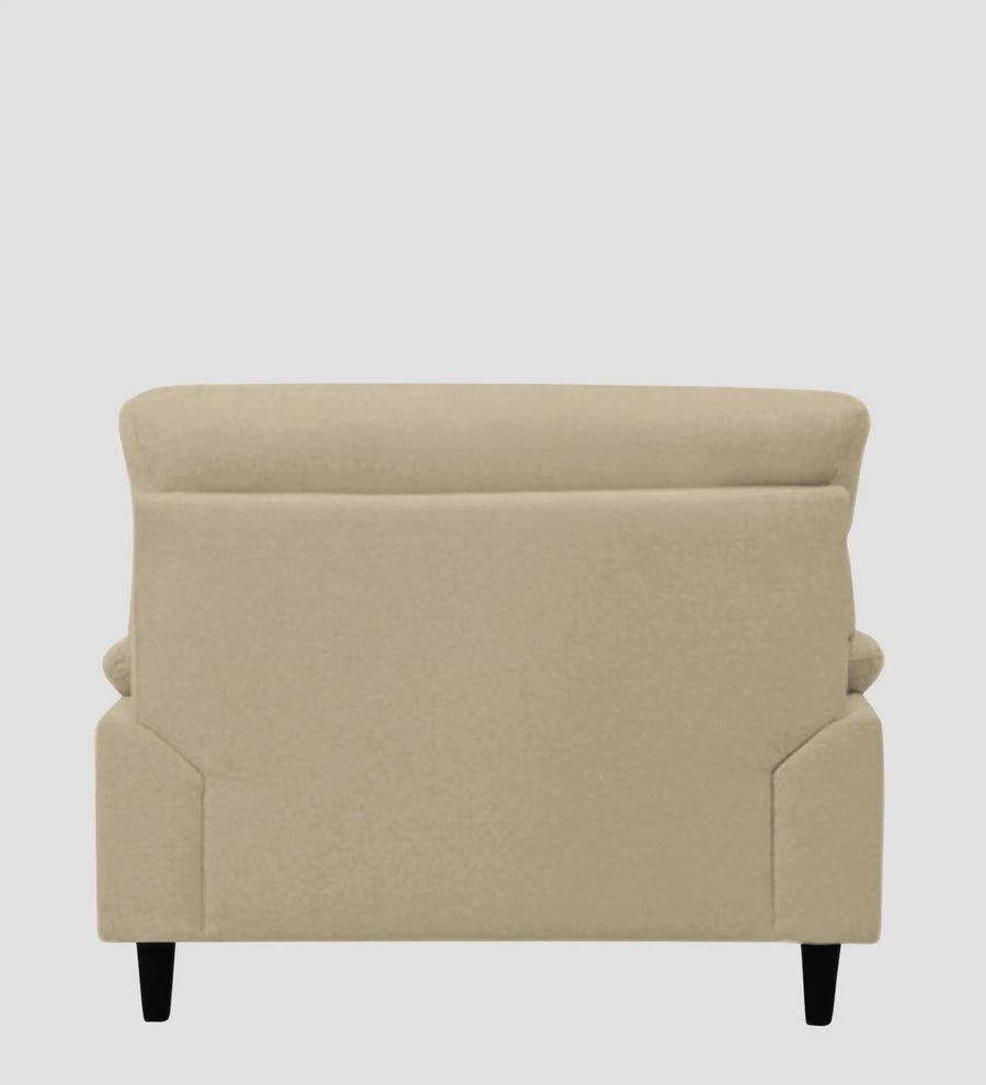Zibby Fabric 1 Seater Sofa In Cotton Beige Colour - Febonic Living