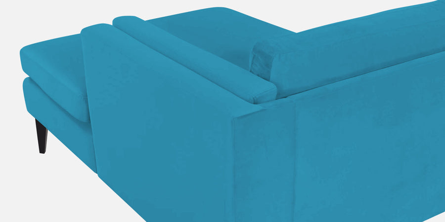 Jasper Velvet Rhs Sectional Sofa 3 Lounger In Aqua Blue Colour - Febonic Living