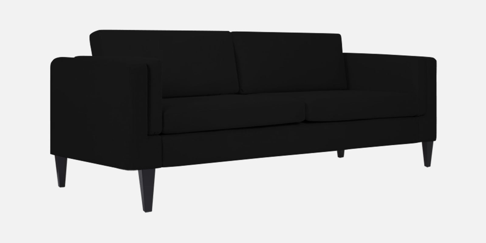 Jasper Velvet 3 Seater Sofa in Adam Black Colour