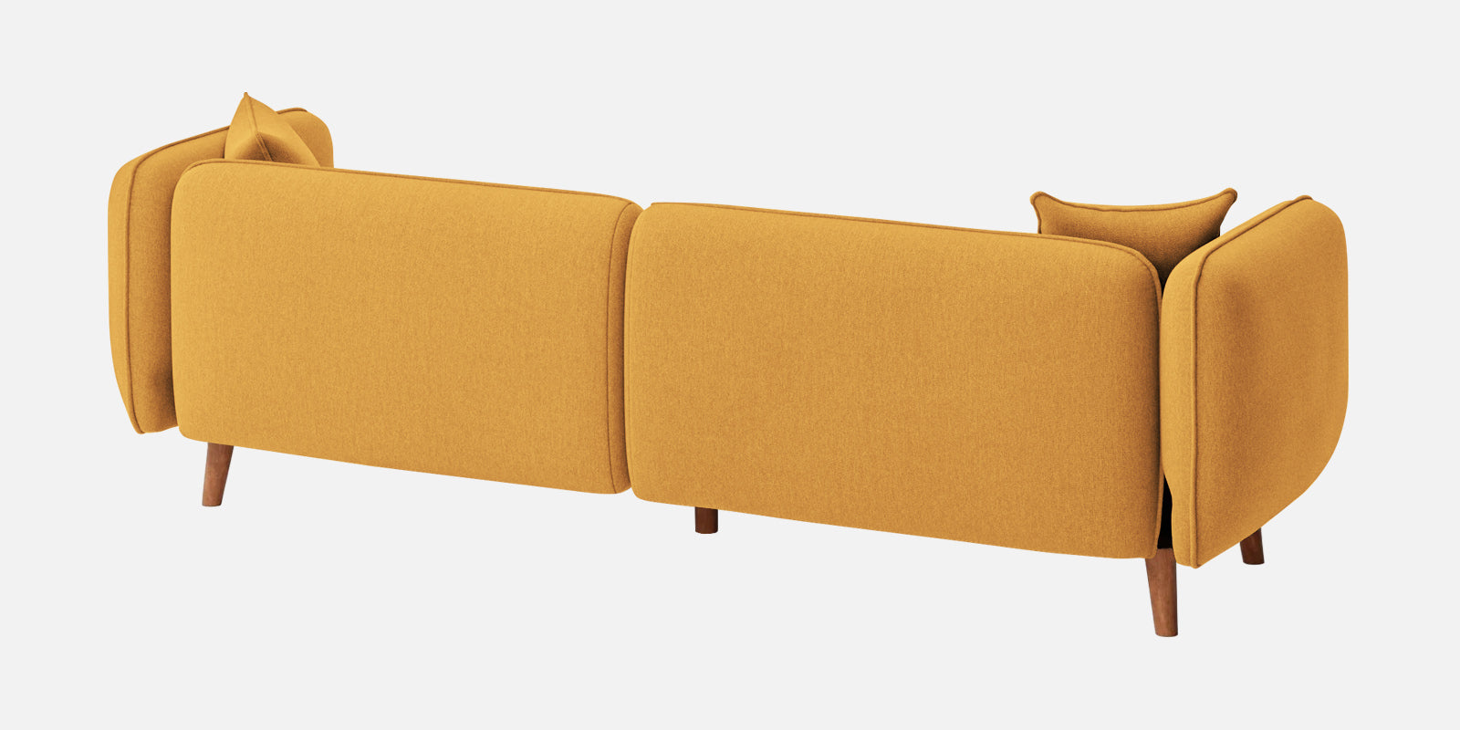 Reva Fabric 3 Seater Sofa In Blush Yellow Colour