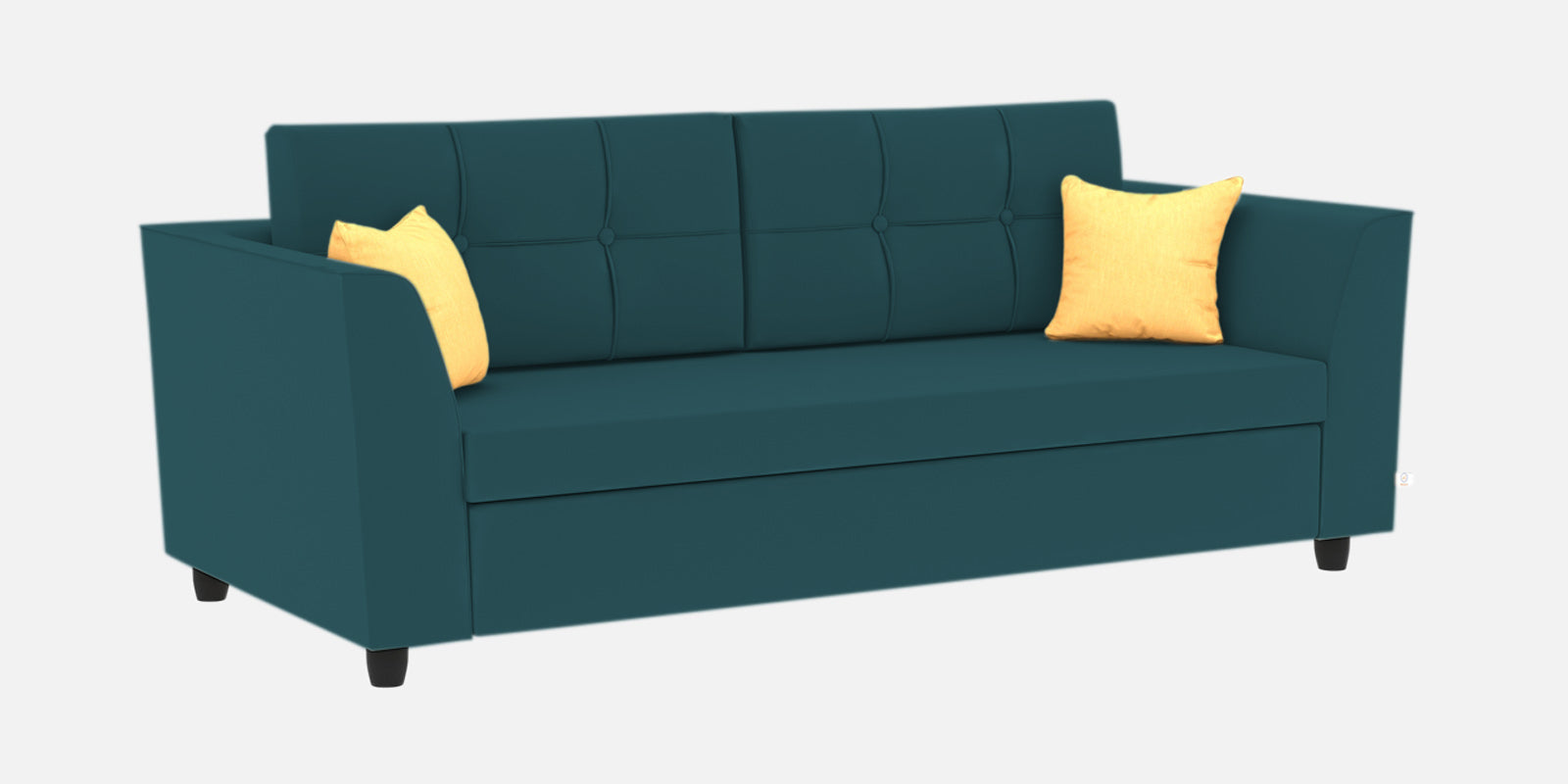 Nestin Velvet 3 Seater Sofa in Arabian Green Colour