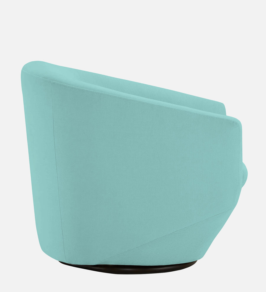 Haddie Velvet Swivel Chair In Barmunda Aqua Colour - Febonic Living