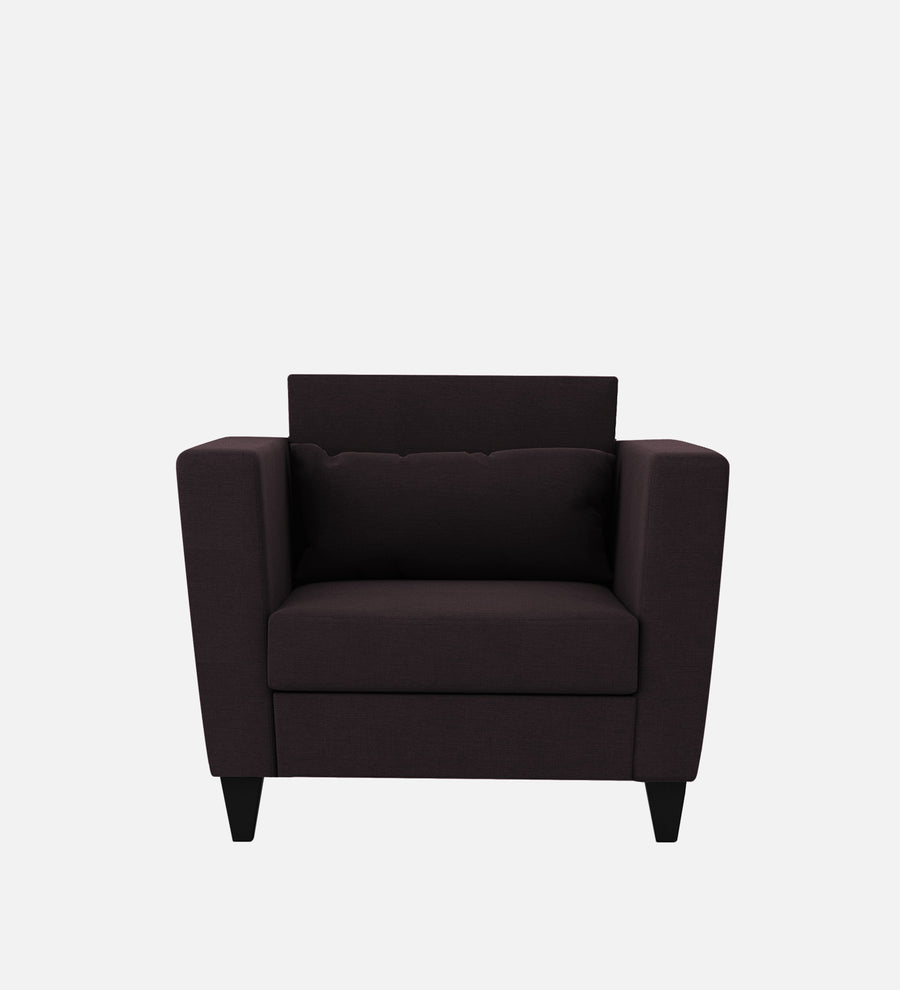 Tokyo Fabric 1 Seater Sofa In Cara Brown Colour - Febonic Living