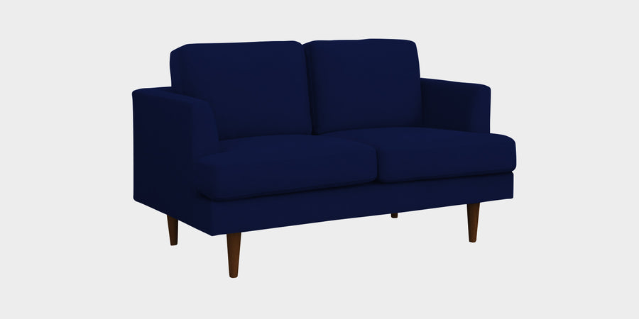 Motra Velvet 2 Seater Sofa In Indigo Blue Colour - Febonic Living