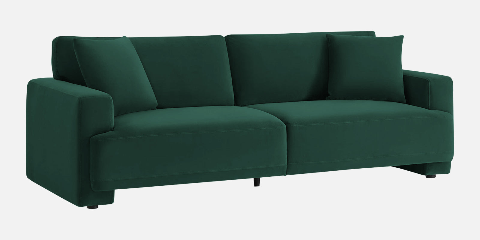 Kosta Velvet 3 Seater Sofa in Forest Green Colour