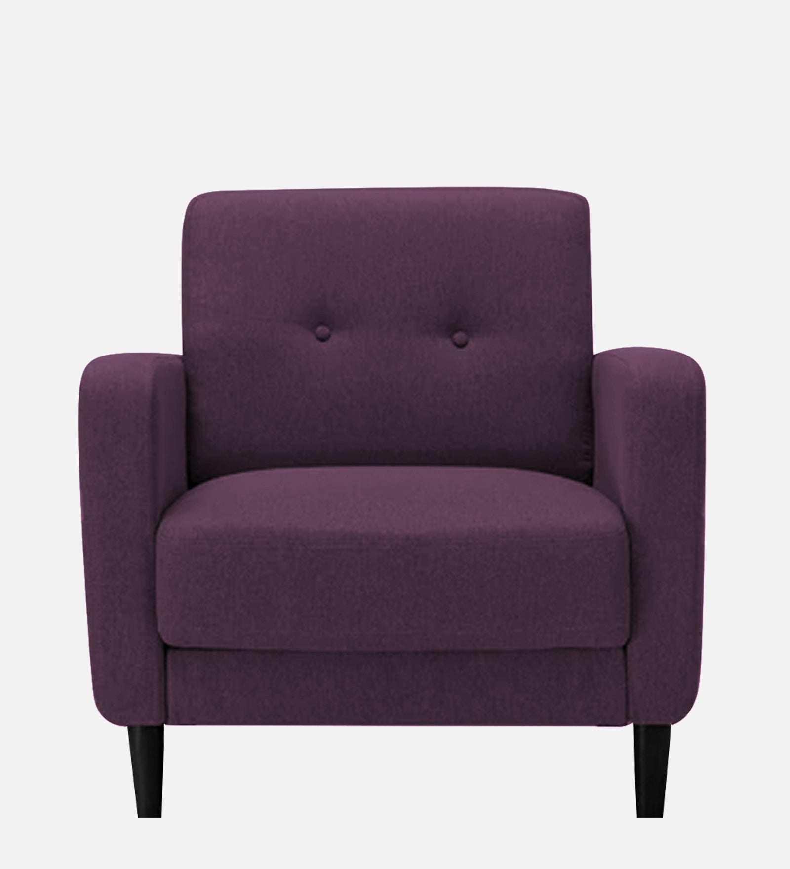 Marq Fabric 1 Seater Sofa in Greek Purple Colour