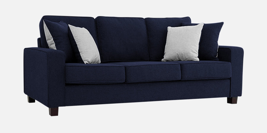 Ladybug Fabric 3 Seater Sofa In Royal Blue Colour - Febonic Living
