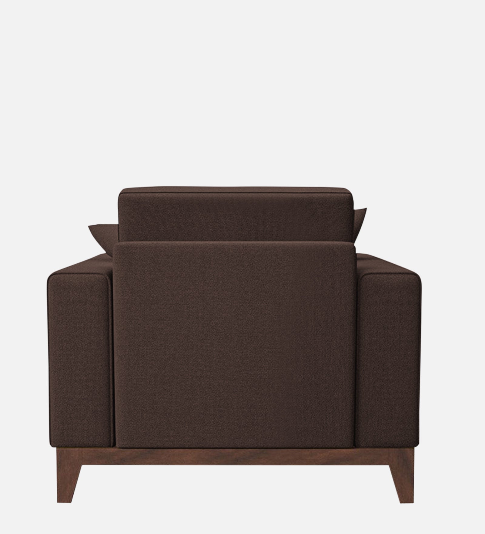 Luca Fabric 1 Seater Sofa in Caramel Brown Colour