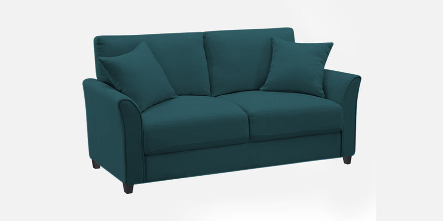 Daroo Velvet 2 Seater Sofa In Arabian Green Colour - Febonic Living