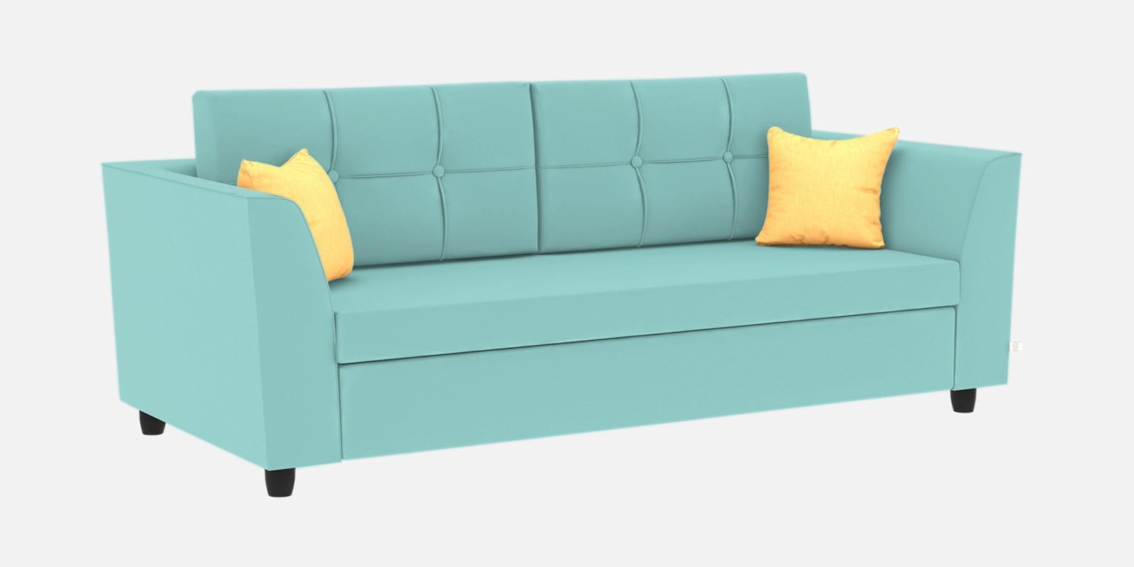 Nestin Velvet 3 Seater Sofa in Barmunda Aqua Colour