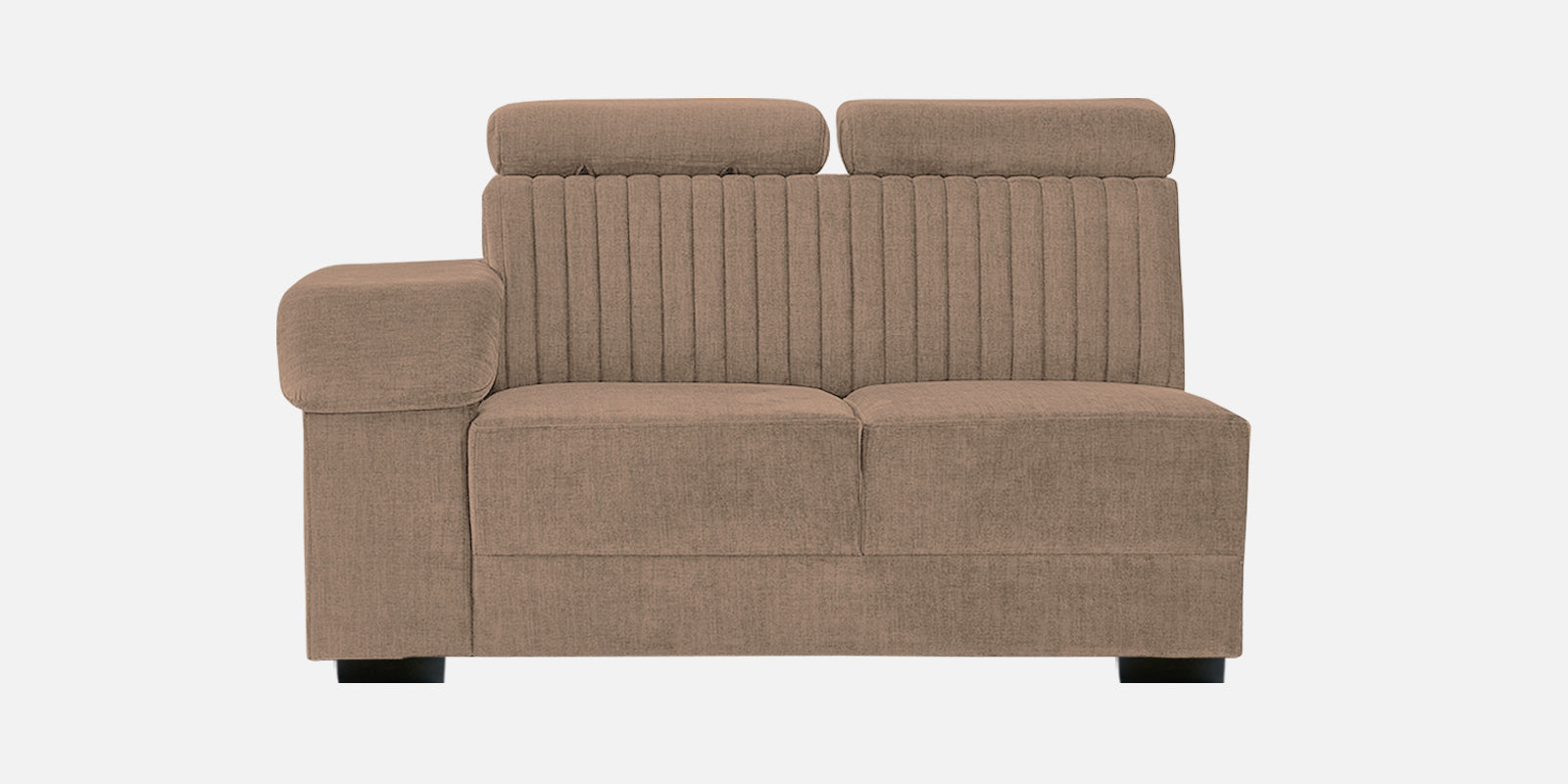 Draco Fabric 6 Seater Corner Sofa In Cookie Beige Colour - Febonic Living