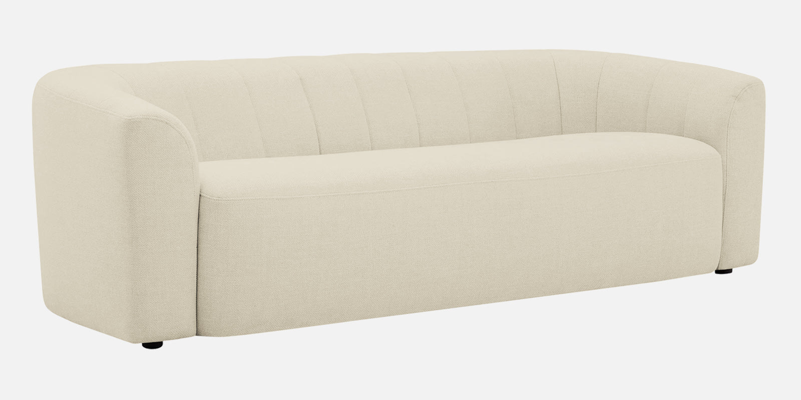 Mara Fabric 3 Seater Sofa In Ivory Cream Colour