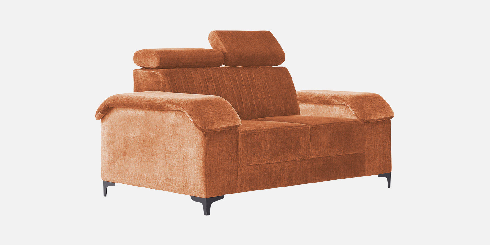 Draco Fabric 2 Seater Sofa in Safforn Orange Colour