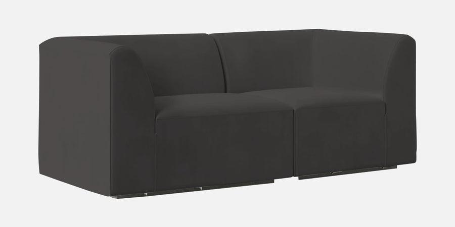 Bufa Velvet 2 Seater Sofa In Hory Grey Colour - Febonic Living