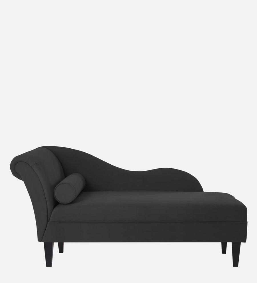 Rana Velvet Rhs Chaise Lounger In Hory Grey Colour - Febonic Living