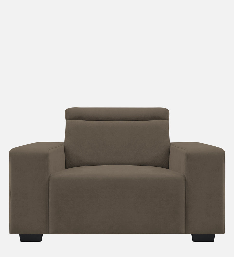 Hiro Fabric 1 Seater Sofa In Broco Dust Colour - Febonic Living