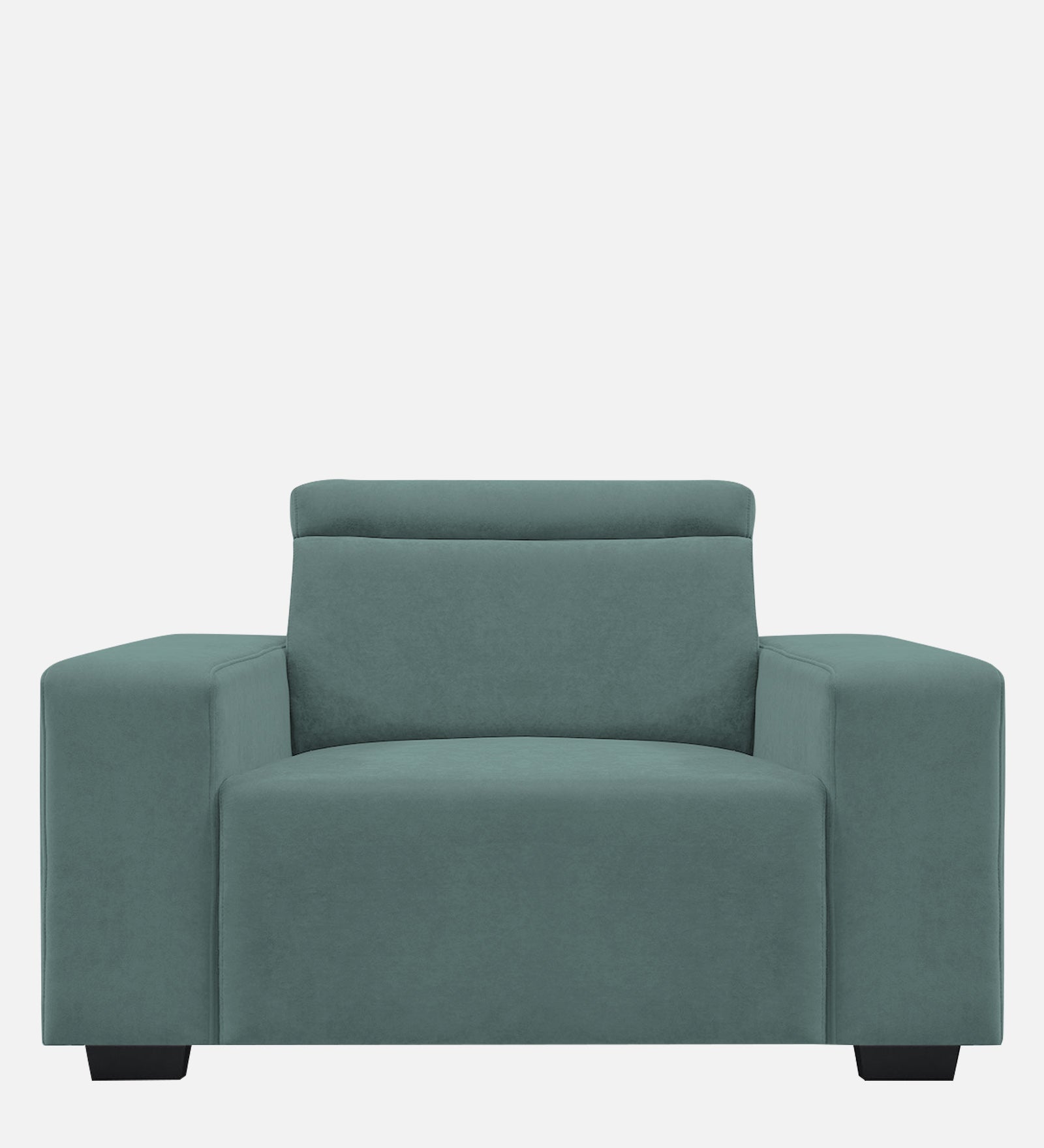 Hiro Fabric 1 Seater Sofa In  Pista Green Colour - Febonic Living
