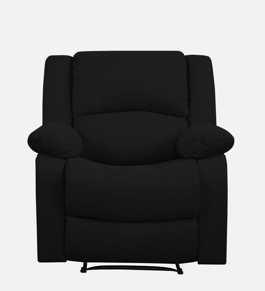 Henry Fabric 1 Seater Motorized Recliner In Zed Black Colour - Febonic Living