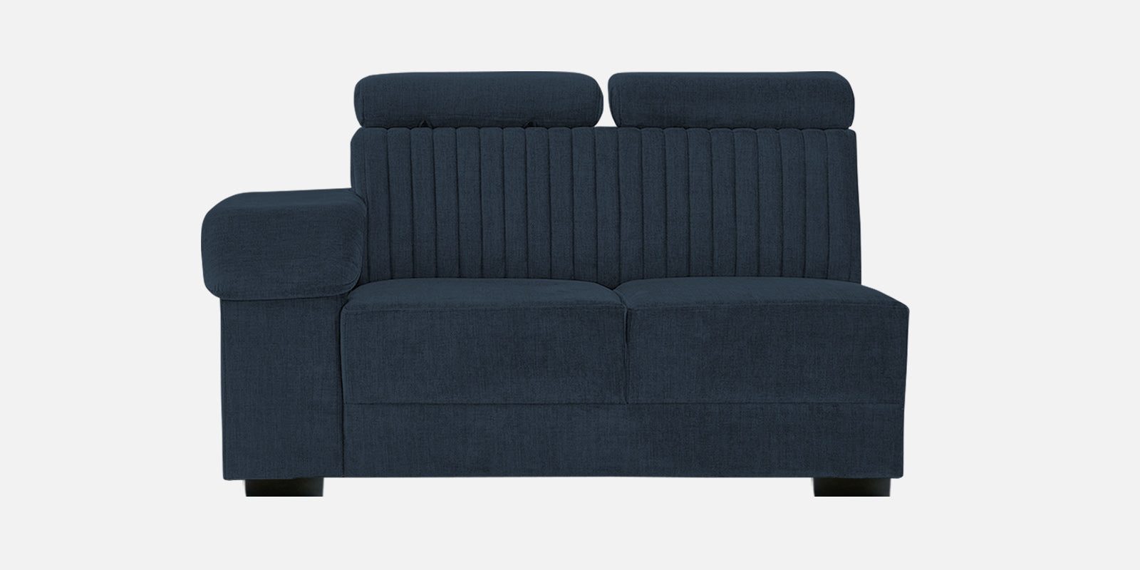 Draco Fabric 6 Seater Corner Sofa In Denim Blue Colour - Febonic Living