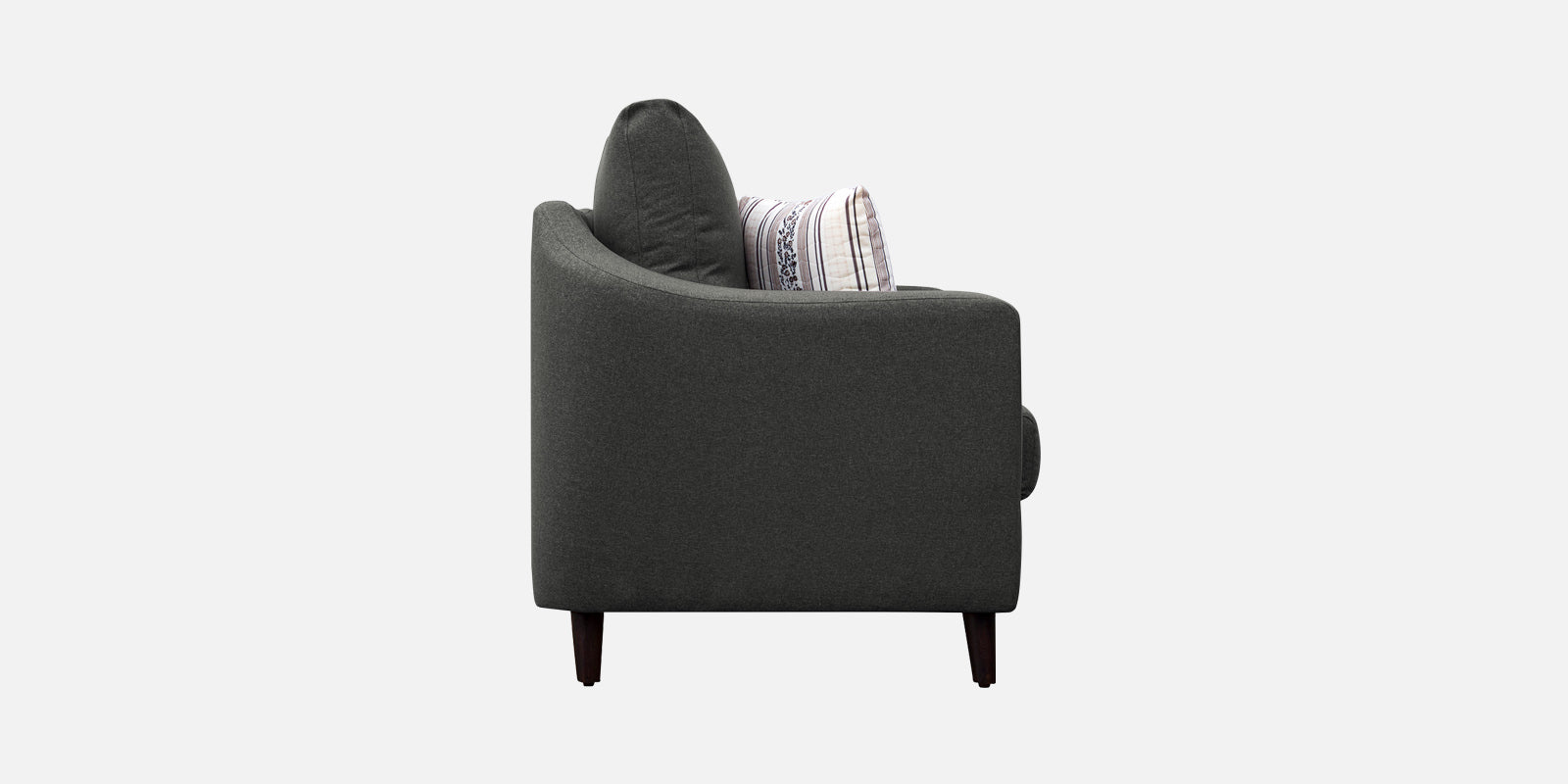 Kevin Fabric 2 Seater Sofa in Charcoal Grey Colour