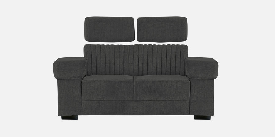 Draco Fabric 2 Seater Sofa In Charcoal Grey Colour - Febonic Living