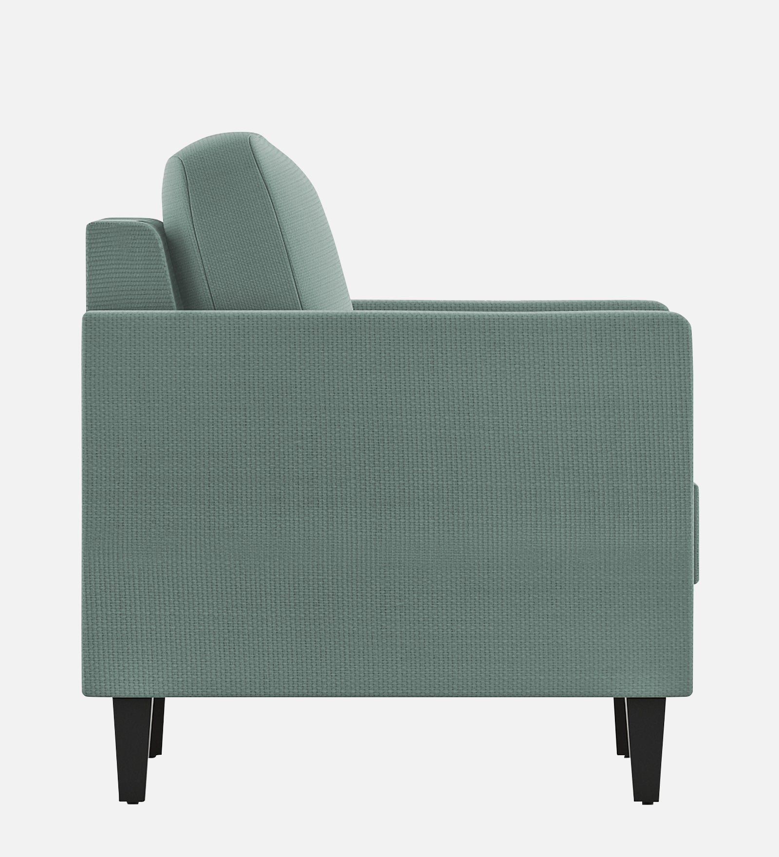 Nori Fabric 1 Seater Sofa In Suka Blue Colour