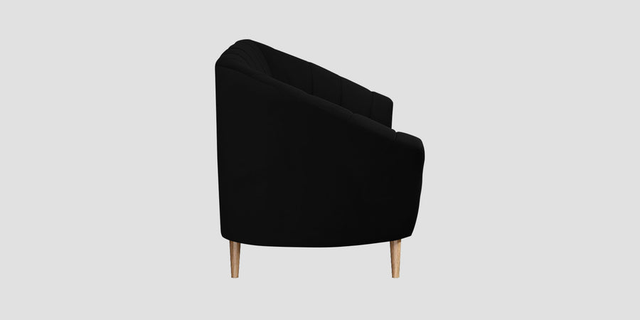 Kaylee Velvet 2 Seater Sofa In Adam Black Colour - Febonic Living
