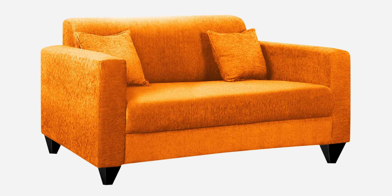 Nebula Fabric 2 Seater Sofa in Vivid Orange Colour