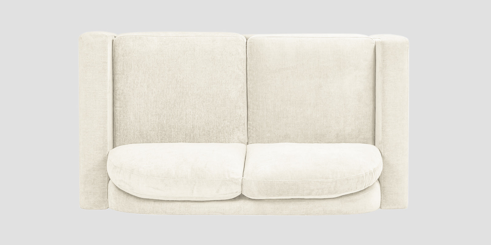 Dara Fabric 2 Seater Sofa In Ivory Cream Colour