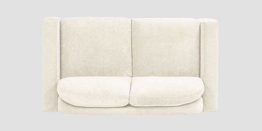 Dara Fabric 2 Seater Sofa In Ivory Cream Colour - Febonic Living