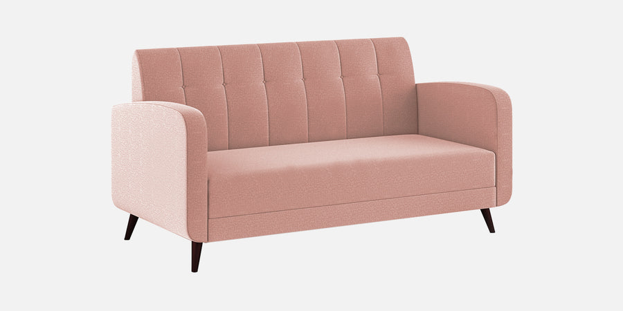 Wiki Velvet 3 Seater Sofa In Blush Pink Colour - Febonic Living