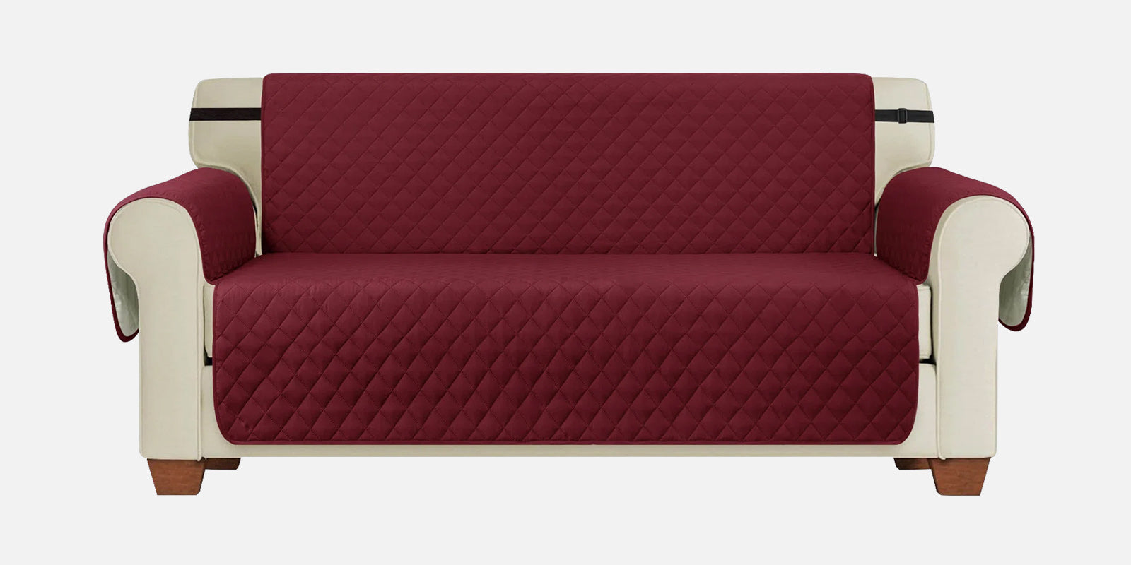 Sofa Cover Fabric in Blood Maron Colour