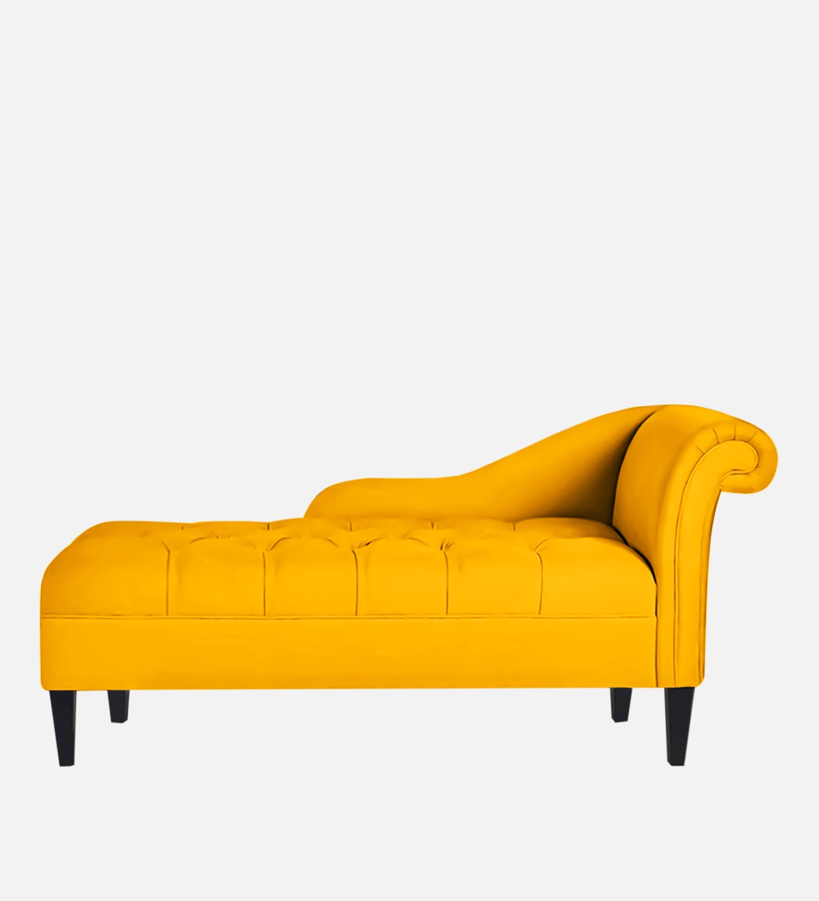 Adria Fabric LHS Chaise Lounger in Bold Yellow Colour