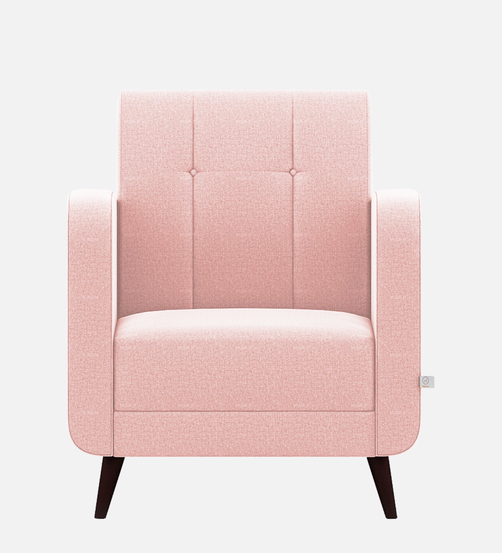 Wiki Velvet 1 Seater Sofa in Millennial Pink Colour