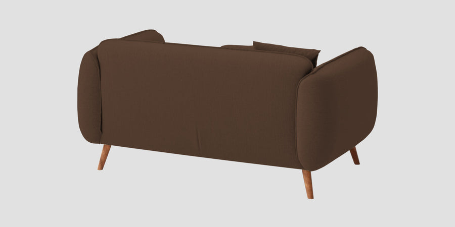 Zia Fabric 2 Seater Sofa In Ash Brown Colour - Febonic Living
