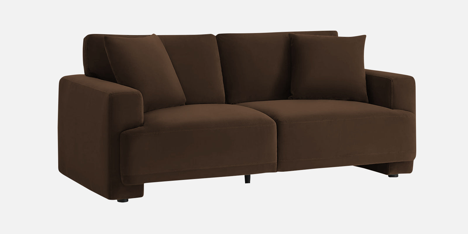 Kosta Velvet 2 Seater Sofa in Cholocate Brown Colour