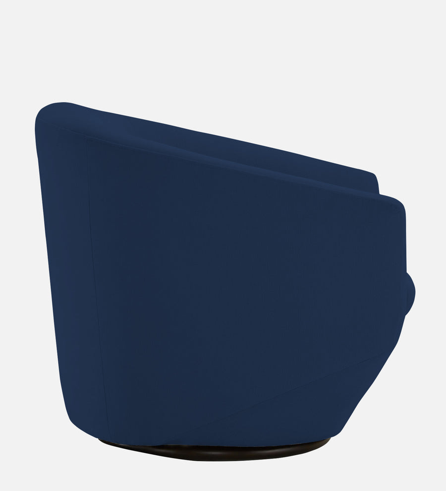 Haddie Velvet Swivel Chair In Imperial Blue Colour - Febonic Living
