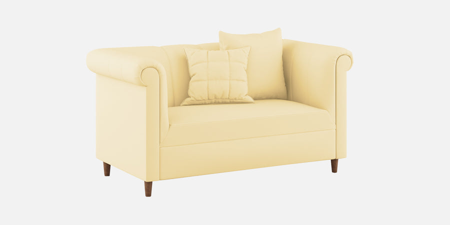Rubi Velvet 2 Seater Sofa In Sandy Beige Colour - Febonic Living