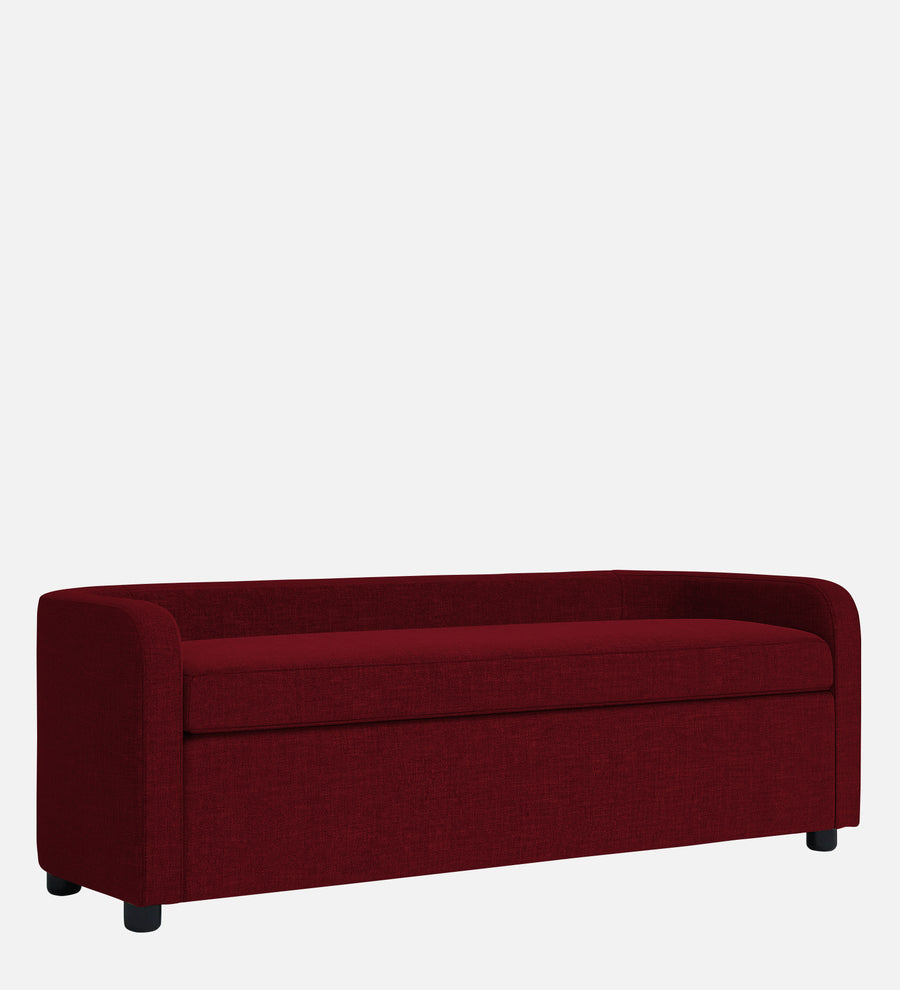 Cooper Fabric Storage Bench In Ruby Red Colour - Febonic Living