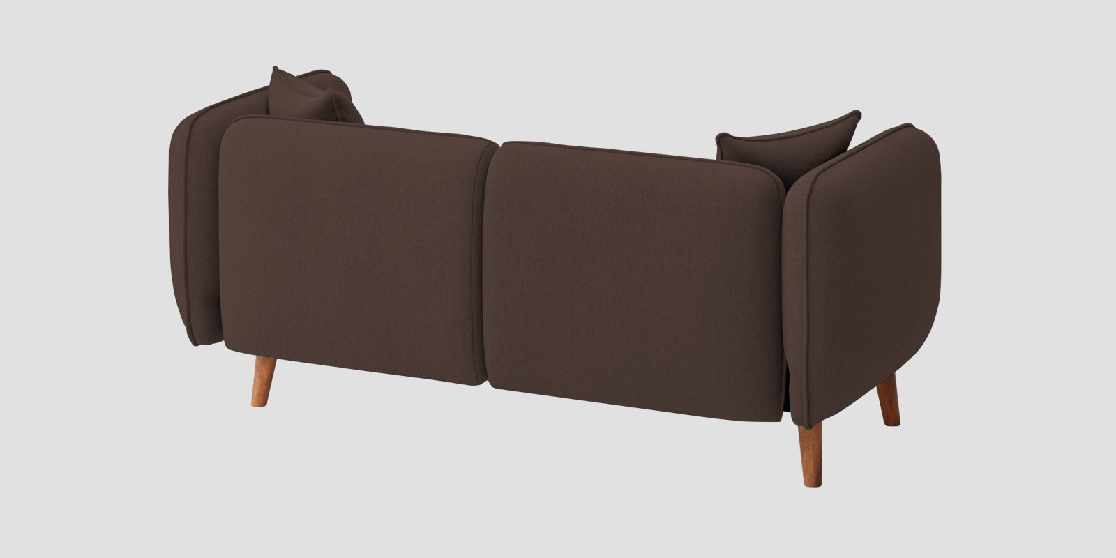 Reva Fabric 2 Seater Sofa In Caramel Brown Colour - Febonic Living