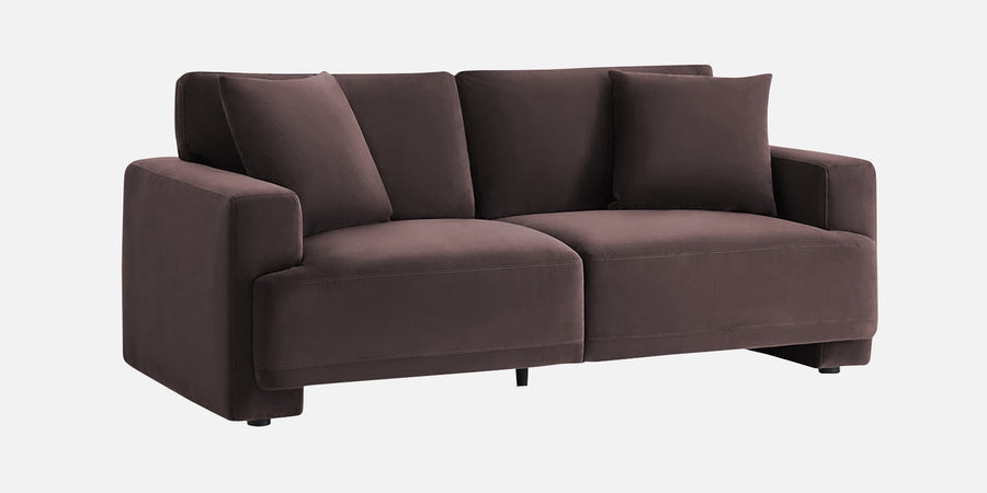 Kosta Velvet 2 Seater Sofa In Mocha Brown Colour - Febonic Living