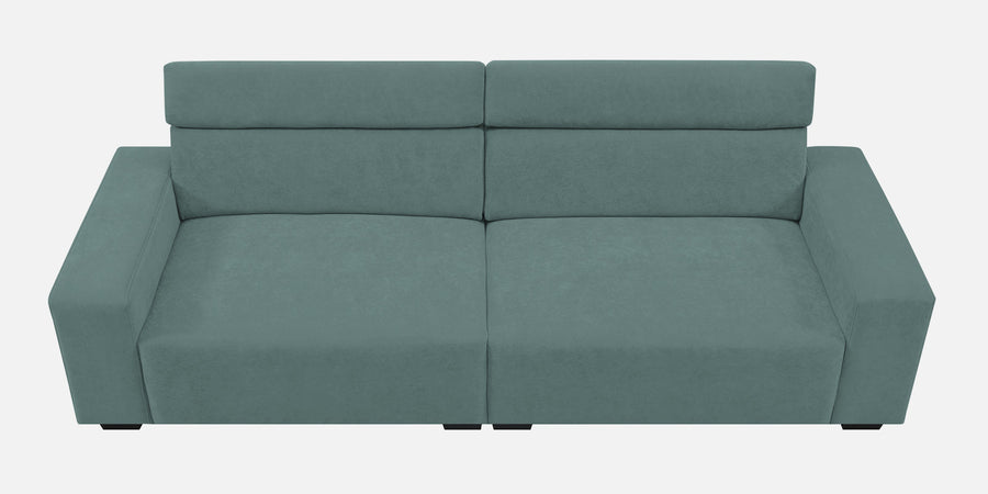 Hiro Fabric 3 Seater Sofa In Pista Green Colour - Febonic Living