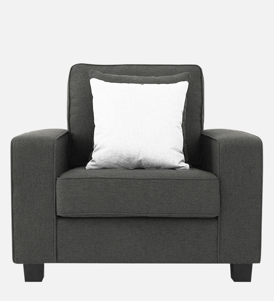 Ladybug Fabric 1 Seater Sofa In Charcoal Grey Colour - Febonic Living