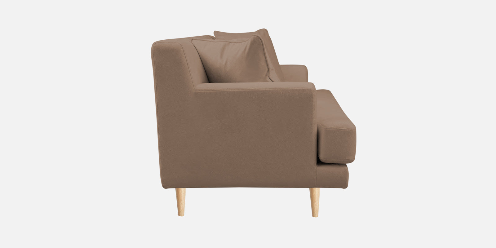 Woody Fabric 2 Seater Sofa in Wheat Beige Colour