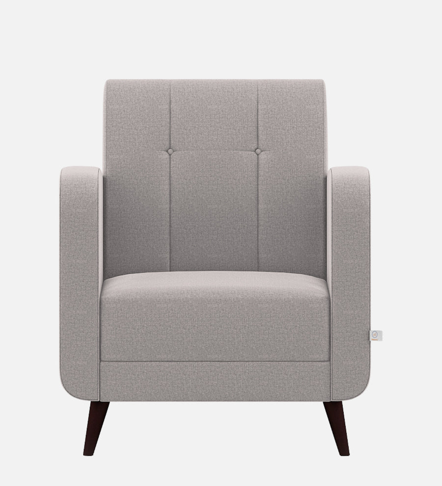 Wiki Velvet 1 Seater Sofa In Pearl Grey Colour - Febonic Living
