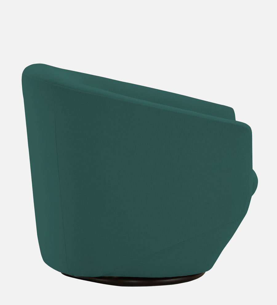 Haddie Velvet Swivel Chair In Pine Green Colour - Febonic Living