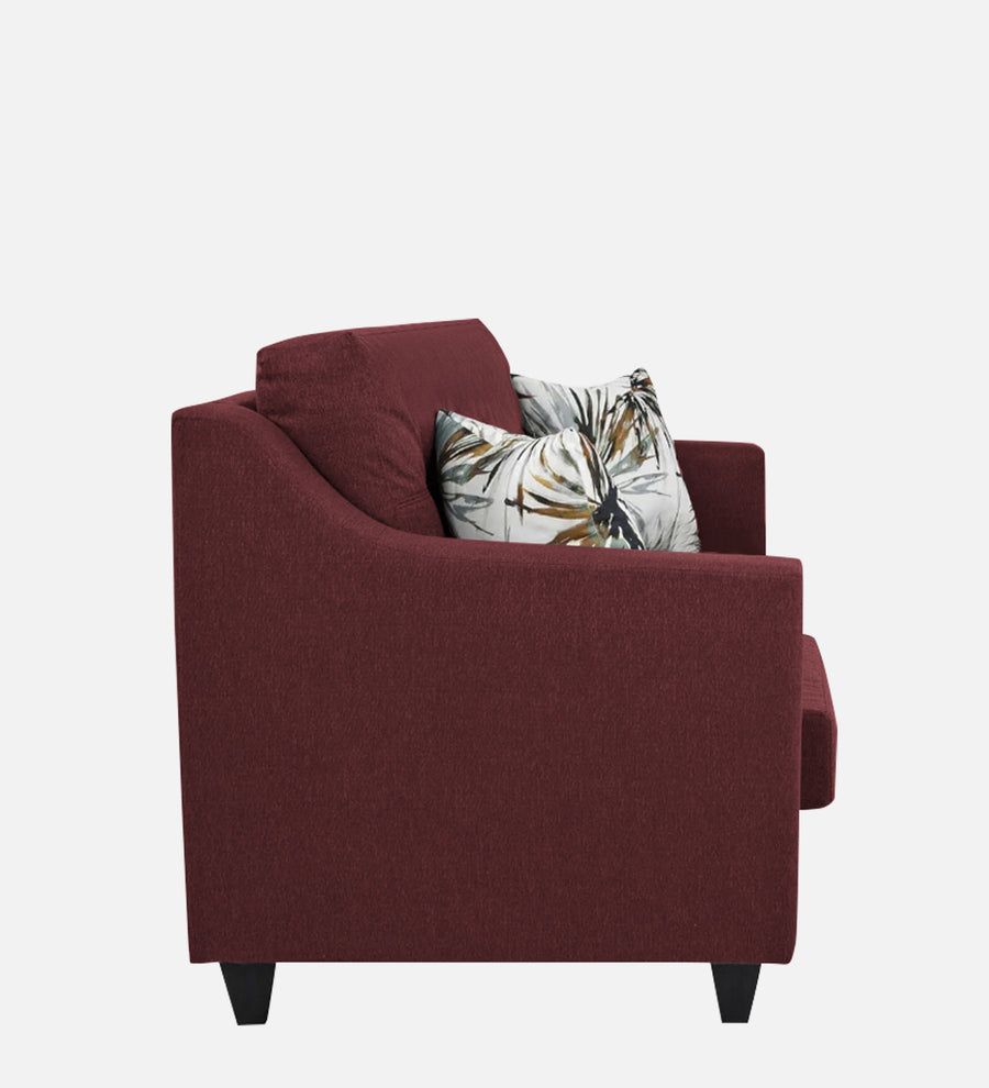 Welly Fabric 1 Seater Sofa In Blaze Red Colour - Febonic Living